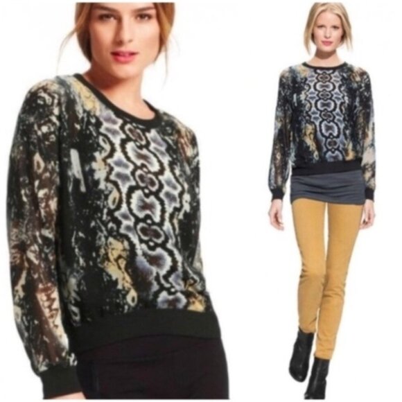 Cabi Python Print Top size L - Picture 1 of 13
